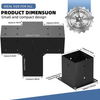 Kit de pérgola de carpintería, conector de vigas de madera de acero metálico, soporte de pérgola