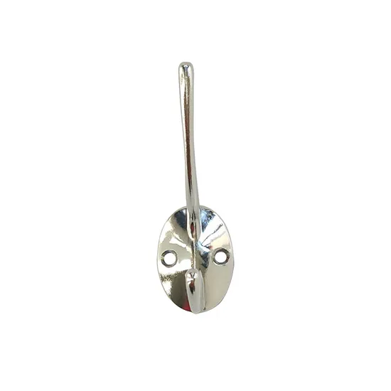 Exhibición de hierro cromado para colgar ropa Gancho de pared de metal