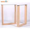 Patas de mesa de madera maciza sin terminar para mesas con tapa de mármol para exteriores