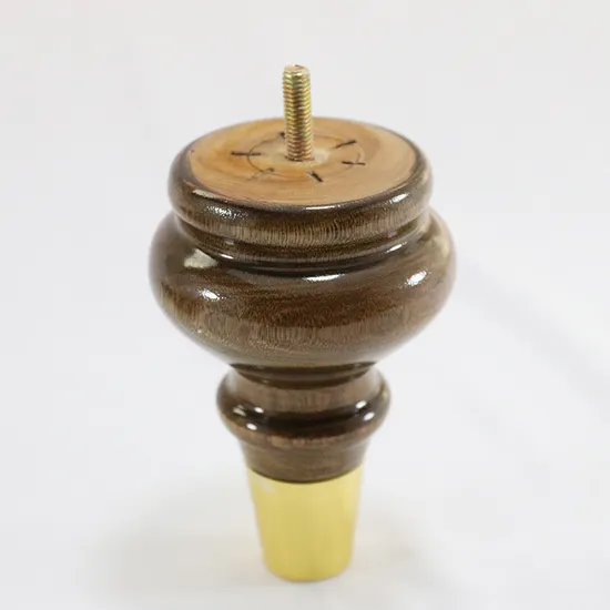 Patas de muebles de madera maciza con forma de calabaza hechas a medida, para gabinetes, sofás y camas 