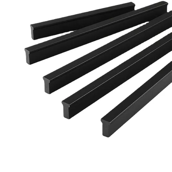 Manija de cocina de aluminio, perilla para muebles, cajón de gabinete, perillas largas, manija dorada de lujo