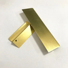 Muebles de armario, cocina, gabinete de aluminio, mango cepillado de latón dorado