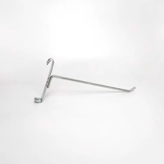Ganchos para exhibición de tiendas minoristas para gancho único de malla para accesorios de supermercado