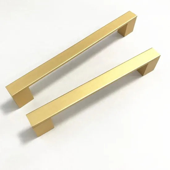 Muebles de latón, accesorios cepillados en oro, tiradores de cajón