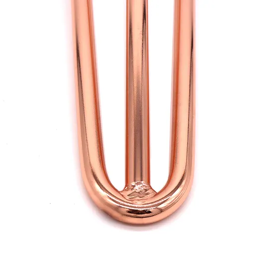 Patas de mesa con forma de horquilla en oro rosa: diseño moderno y redondo de acero para comedores y mesas de centro | Elegante y duradero
