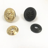 Perillas antiguas de la manija del gabinete de los muebles de cocina del negro y del oro del diámetro de la aleación del cinc 34m m