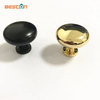 Herrajes para gabinetes, cajón de baño y cocina, perilla redonda con cepillo de latón dorado mate negro