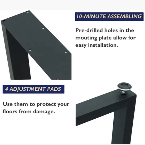 Pata de mesa de comedor de café para muebles de exterior de acero inoxidable de Canadá