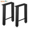 Patas de mesa de muebles de metal industriales modernas de diseño personalizado