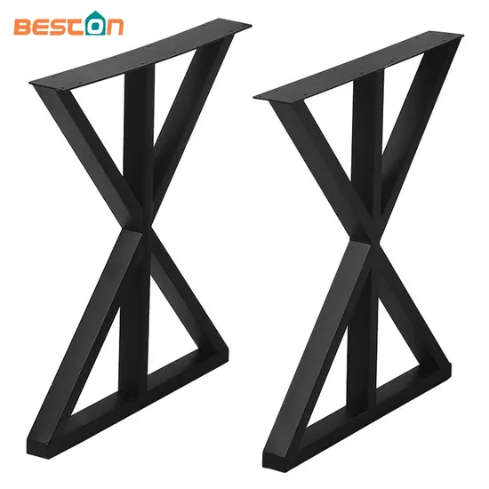 Fabricante de patas modernas para mesa de comedor de metal dorado en forma de U