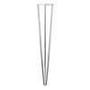 Patas de horquilla de acero inoxidable cepillado de alta resistencia (juego de 4) - Moderno de mediados de siglo para mesas de café y comedor con orificios preperforados y protectores de piso