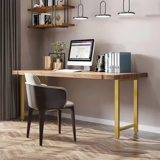 Patas de mesa doradas para escritorio de comedor resistente de hierro fundido