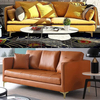 Patas de sofá cuadradas de lujo cromadas en oro rosa, patas de muebles de acero inoxidable, diseño moderno