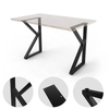 Soporte de banco de hierro fundido industrial, pata de mesa de comedor de metal para mesa