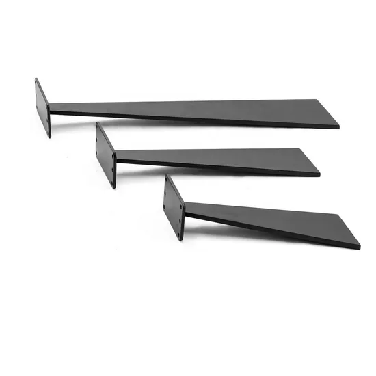 Fabricantes de patas de mesa de comedor negras planas con recubrimiento en polvo de nuevo diseño