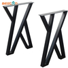 Muebles Mesa de metal Banco Café Industrial Mesa de comedor negra Patas de escritorio