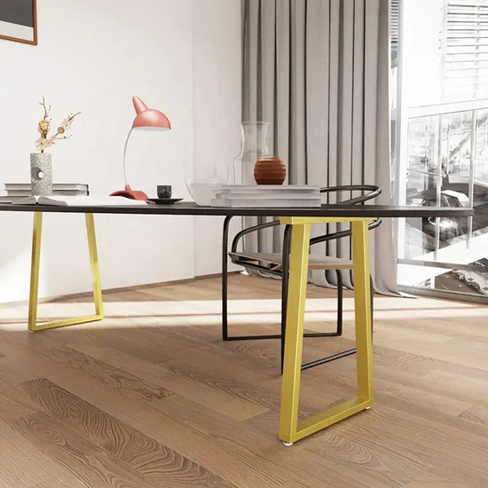 Muebles al por mayor de metal para mesa de comedor X patas para mesa