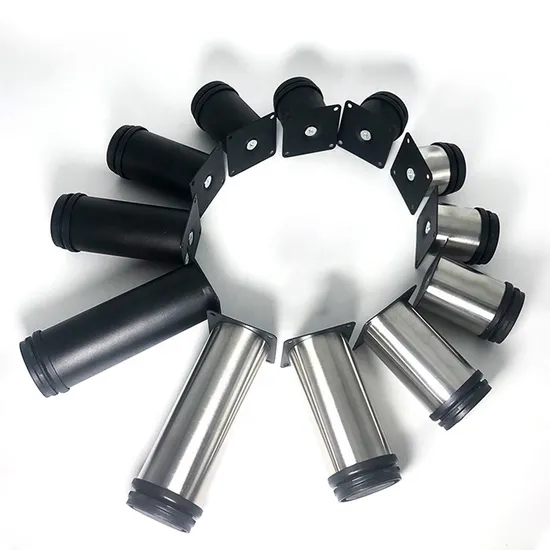 Patas de metal ajustables pequeñas para muebles: reemplazo moderno para sofás y cocinas