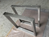 Pata de mesa cuadrada de acero inoxidable de diseño simple
