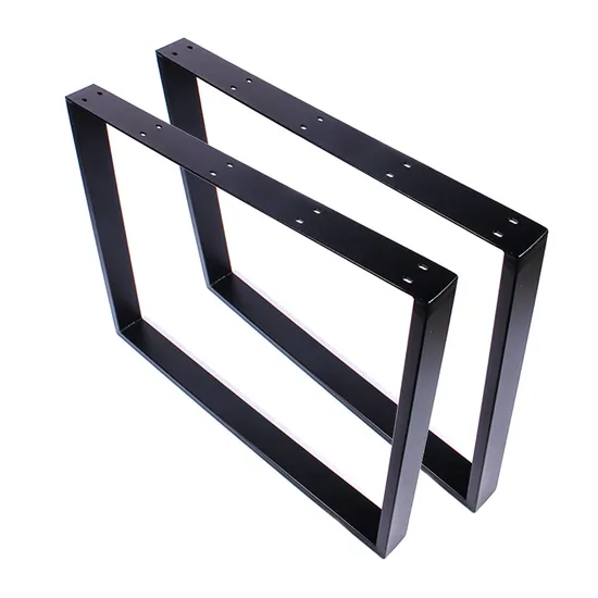 Venta al por mayor de muebles modernos industriales personalizados, patas cuadradas trapezoidales para mesa de escritorio