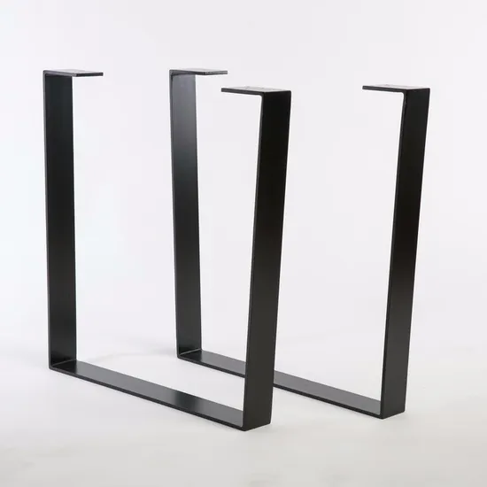 Patas de mesa planas de acero modernas de mediados de siglo