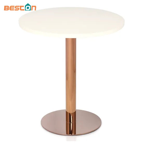 Base de mesa de cobre de piezas de muebles de metal para contrato comercial