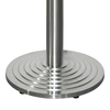 Base de mesa de restaurante con escalón compuesto revestido de acero inoxidable