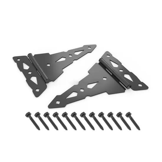 Bisagra en T ornamental decorativa para puertas de valla de vinilo/PVC y madera: diseño elegante