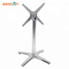 Base de mesa de comedor con patas de muebles con tapa cruzada plegable de aleación de aluminio