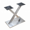 Base rectangular concisa de la tabla de las piernas de los muebles del metal del pedestal del tubo de la forma de X