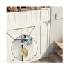 Pestillo galvanizado pequeño y resistente para puertas de metal y madera - Fácil de instalar