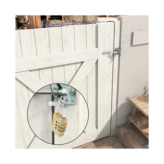 Pestillo galvanizado pequeño y resistente para puertas de metal y madera - Fácil de instalar