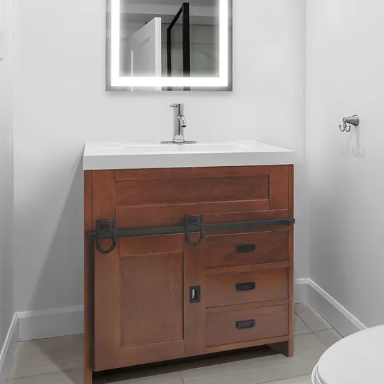 Mini mueble para TV estilo granja con puertas corredizas dobles tipo granero: solución de almacenamiento para sala de estar