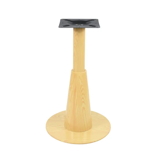 Patas de mesa de restaurante, muebles industriales redondos de color madera, 28 pulgadas, para ventas