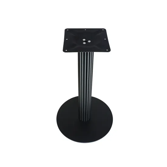 Patas para muebles Patas de mesa redondas con recubrimiento en polvo Patas de mesa auxiliar Café