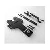 Kit de bisagra, pestillo y varilla de caída para puerta de acero negro de alta resistencia OEM, personalizado para cercas de madera