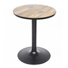 Patas de mesa de tulipán de hierro recubiertas de polvo de metal negro personalizadas para uso en interiores
