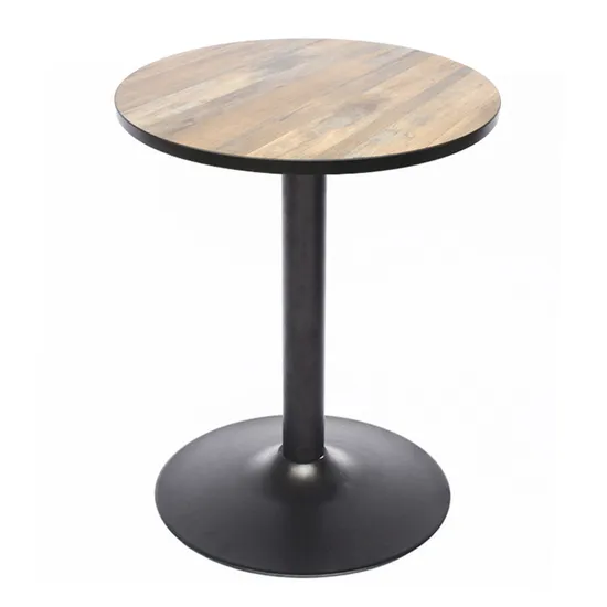 Patas de mesa de tulipán de hierro recubiertas de polvo de metal negro personalizadas para uso en interiores