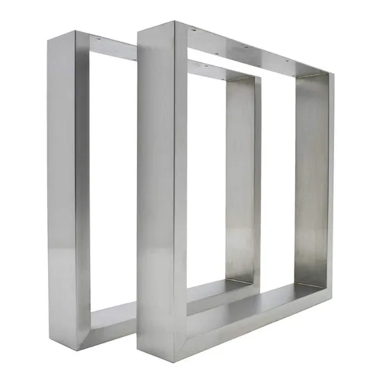 Precio barato Metal de acero en forma de T Patas de mesa de comedor de acero inoxidable