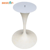 Base de mesa de trompeta de comedor de hierro blanco más nueva