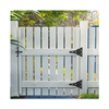 Pestillo de puerta de hacha con resorte, autoblocante, ajustable, de vinilo negro estándar, para puertas de madera