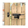 Cerradura de perno deslizante de seguridad de metal resistente negro para puerta y cerca