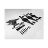 Kit de herrajes para puertas y cercas de acero galvanizado de alta resistencia para puertas de madera
