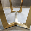Pies de escritorio para restaurante, marco de mesa de comedor de acero inoxidable, metal, café Industrial