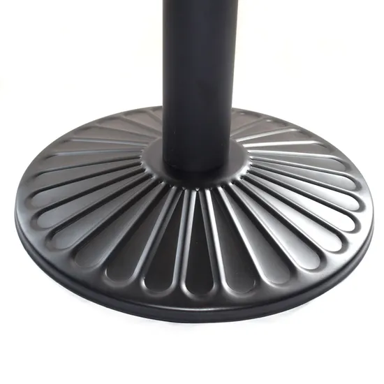 Base de mesa de hierro sólido plano negro de buena calidad para uso en restaurantes