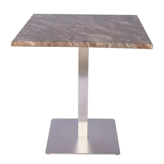 Accesorios para muebles Base de mesa de comedor de acero inoxidable moderna para vidrio