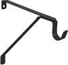 Soporte de estante de hierro en ángulo de metal negro Los mejores soportes de estante