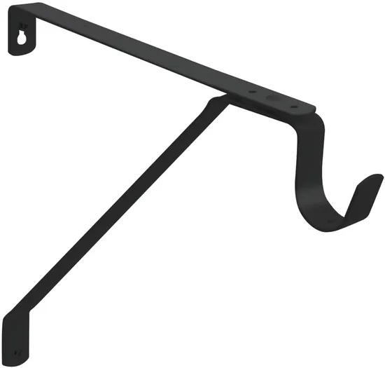 Soporte de estante de hierro en ángulo de metal negro Los mejores soportes de estante