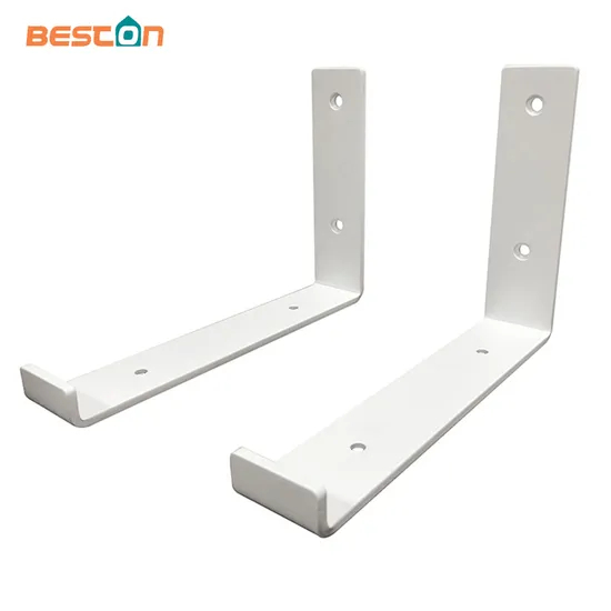 Soportes de acero inoxidable del soporte flotante del estante del final blanco brillante