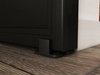 Sistema de puerta corrediza de metal con puerta de vidrio y marco de acero corredizo derribado interior